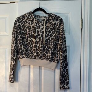 BP Gray and Cream Patterned Hoodie